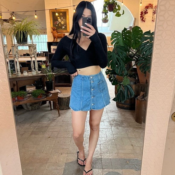 VINTAGE BAXIS DENIM SKIRT - Picture 6 of 9